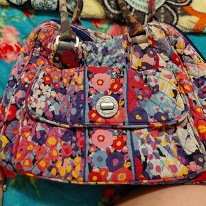 Vera Bradley Multicolor Floral Quilted Shoulder Bag